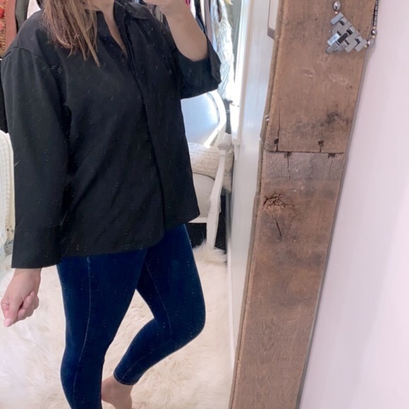 CATO black button down shirt size large - Picture 2 of 9